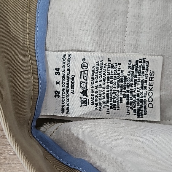 4/$25 Men's Dockers Straight Leg Khaki Dress pants 32x34 - Picture 4 of 4